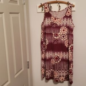 NWOT Sonoma Lifestyle Sleeveless Floral Dress